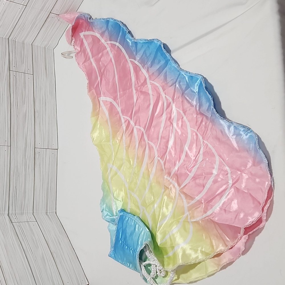 Rainbow Wings with Wristlets for a Costume One Size Fits All